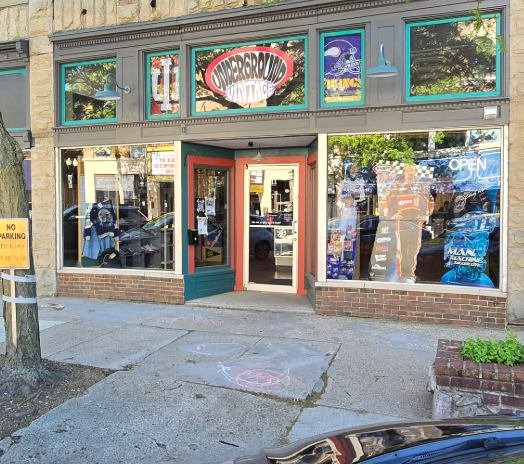 Underground Vintage storefront at 211 S Main St, Goshen Indiana